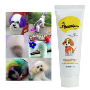 DIY Permanent Dog Semi Agent Dye Color Hair Cats Pet 80g