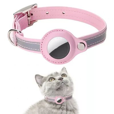 Leather Pet Collars For Apple Airtag Location Tracker Dog Ca