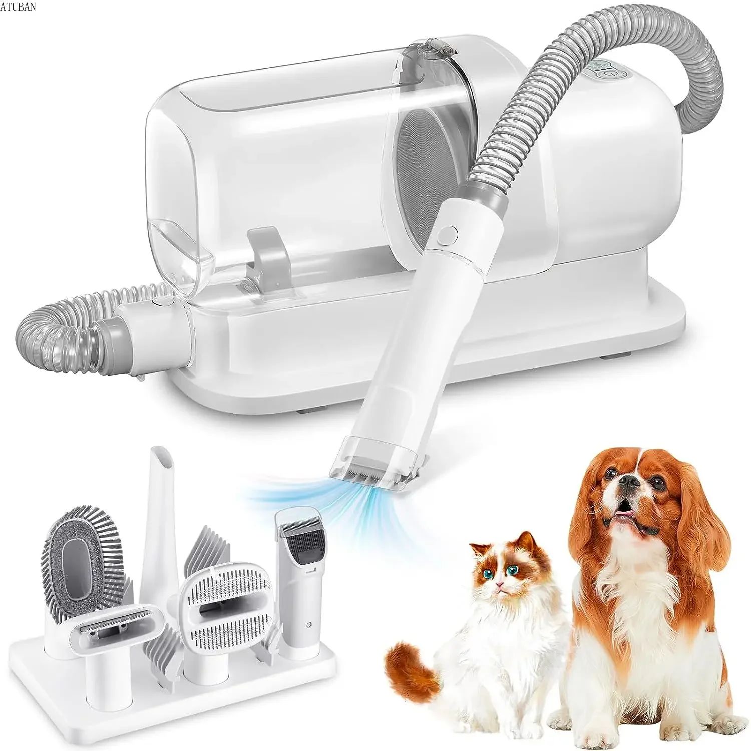 Dog Grooming Vacuum & Pet Grooming Kit with 2.3L Capacity La