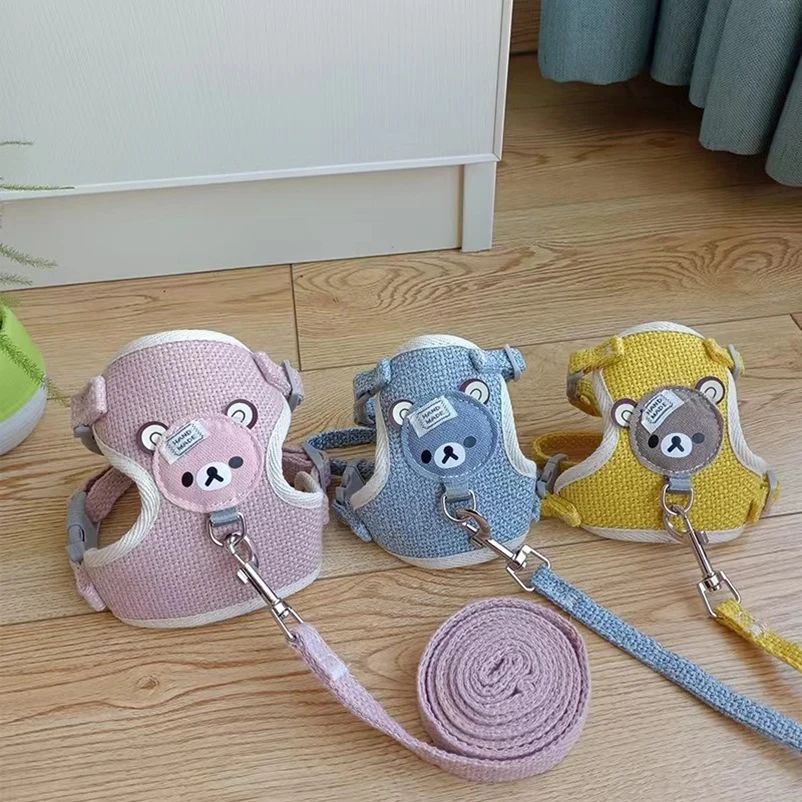 Dog leash Winnie the Pooh harness leash cat walking dog smal