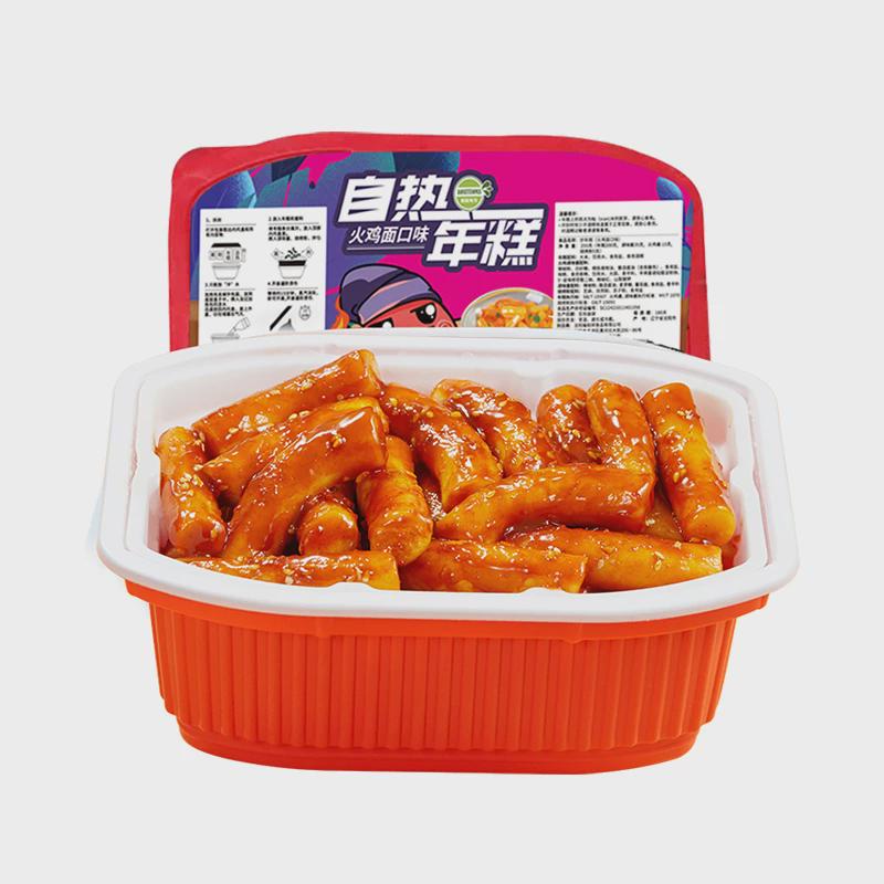 新货奥斯托马火鸡味自热年糕网红部队火锅懒人辣炒年糕条韩式年糕