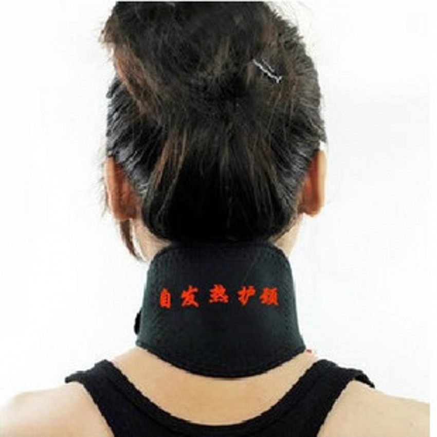 自发热护颈椎脖套托玛琳磁疗家用肩颈保暖热敷护脖子颈部带2个装
