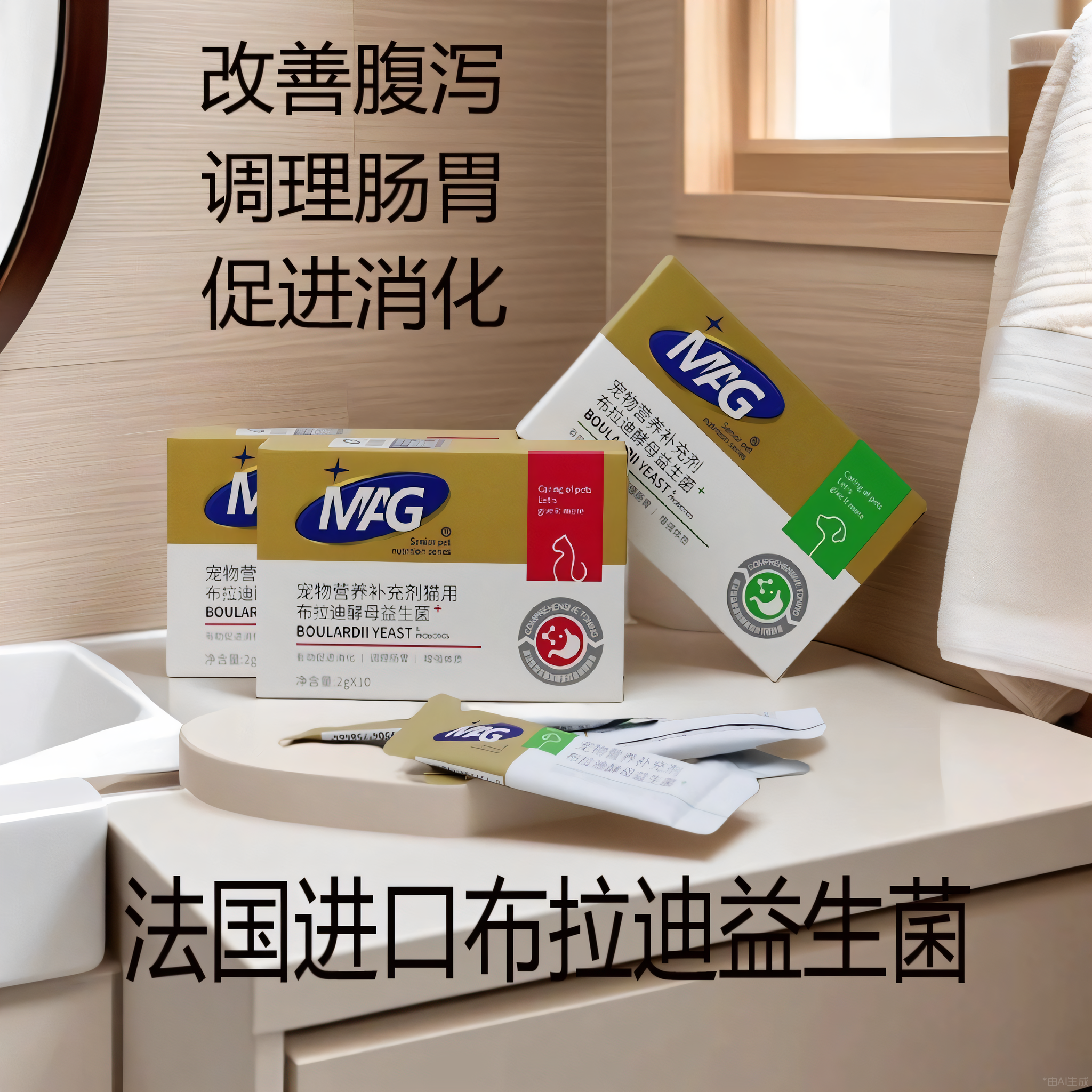 mag布拉迪益生菌酵母粉猫狗宠物