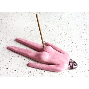 有个地方好痛搞怪粉色屁股香插 红老头手绘桌面摆件 小众恶搞礼物