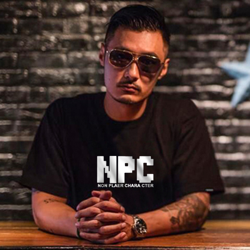 NPC短袖T恤新潮青少年洋气轻薄上衣游戏字母衣服欧洲站情侣男夏装图片