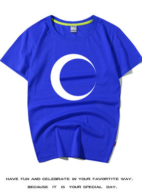cos学生情侣衣服夏拳皇97八神庵时髦定制青春短袖全棉KOF月牙月食
