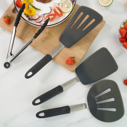 Turner Spatula硅胶弹簧煎铲煎 牛扒不粘锅漏铲厨房套装Amazon