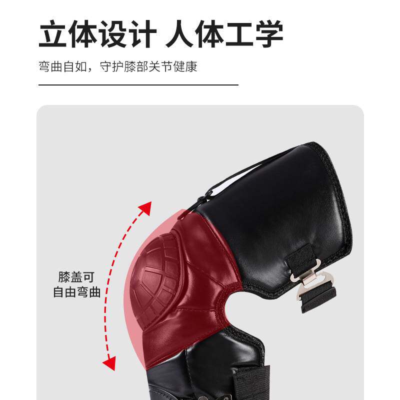 厂家冬季电动车摩托车护膝长款男女骑行防寒保暖PU挡风加厚护