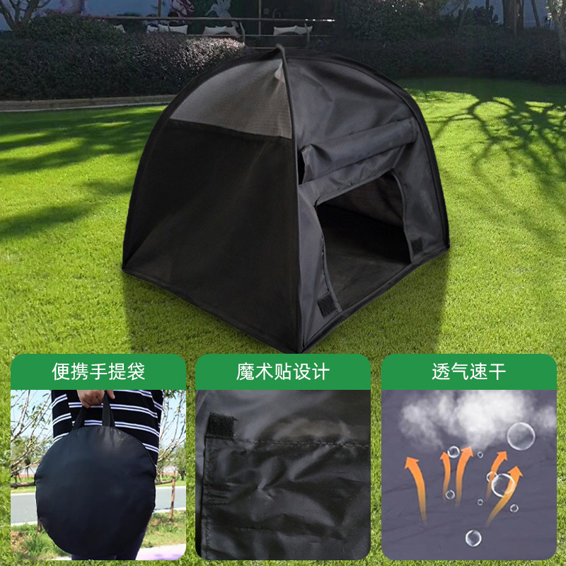 便携宠物笼户外防晒猫狗用品小帐篷钢丝狗窝猫窝猫咪帐篷现货