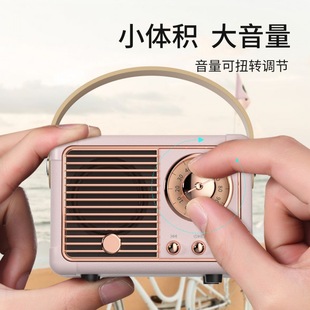 復(fù)古藍(lán)牙音箱2025新款 音箱禮品戶外無(wú)線小音響家用桌面音響