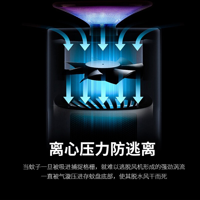 嘉柏兰USB灭蚊灯静音婴孕驱蚊器吸捕蚊LED灭蚊器一件代发