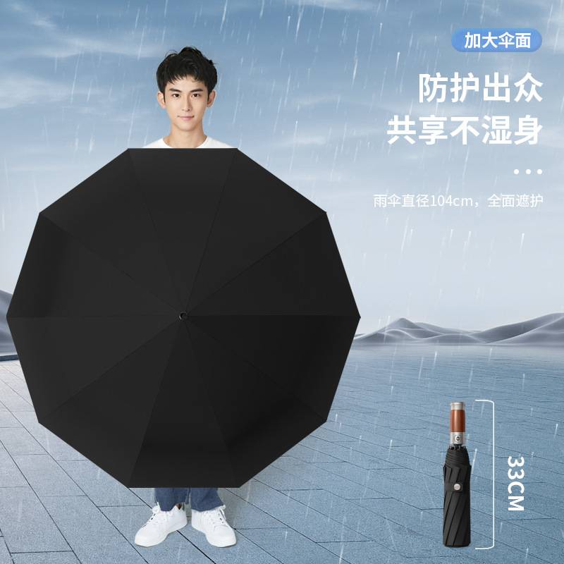 全自动折叠雨伞大号男士商务伞加固结实抗风晴雨两用女太阳伞图片