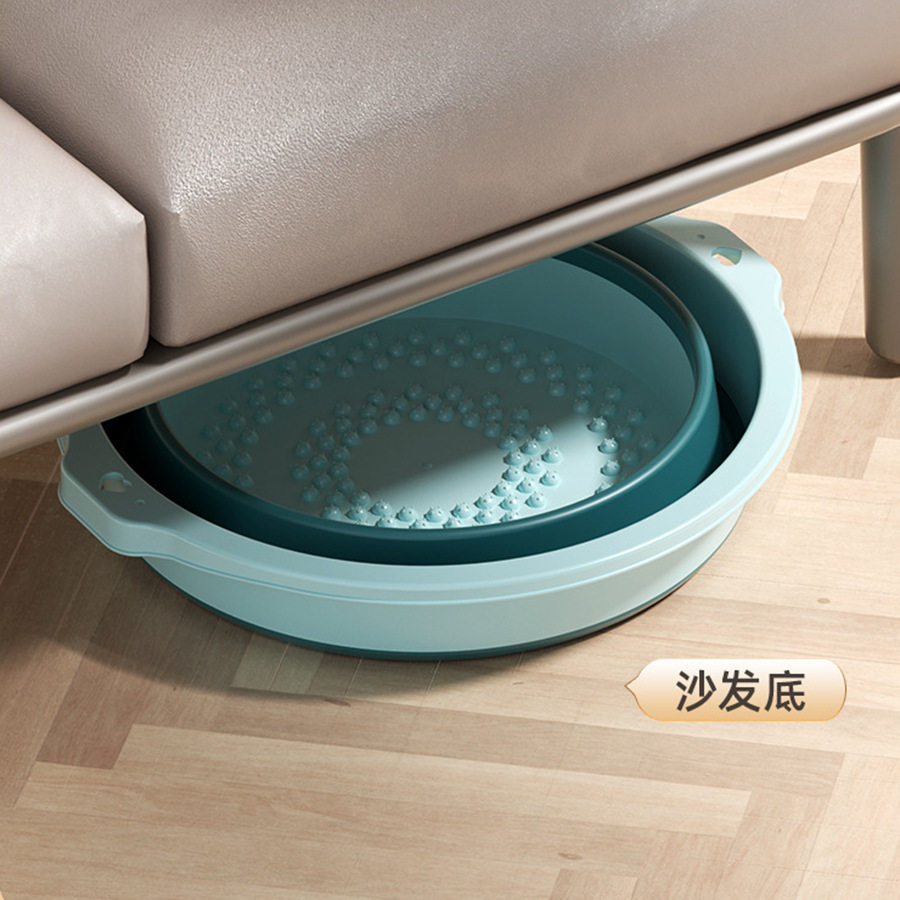 泡脚桶可折叠塑料家用加厚保温过小腿便携养生足浴按摩洗脚盆
