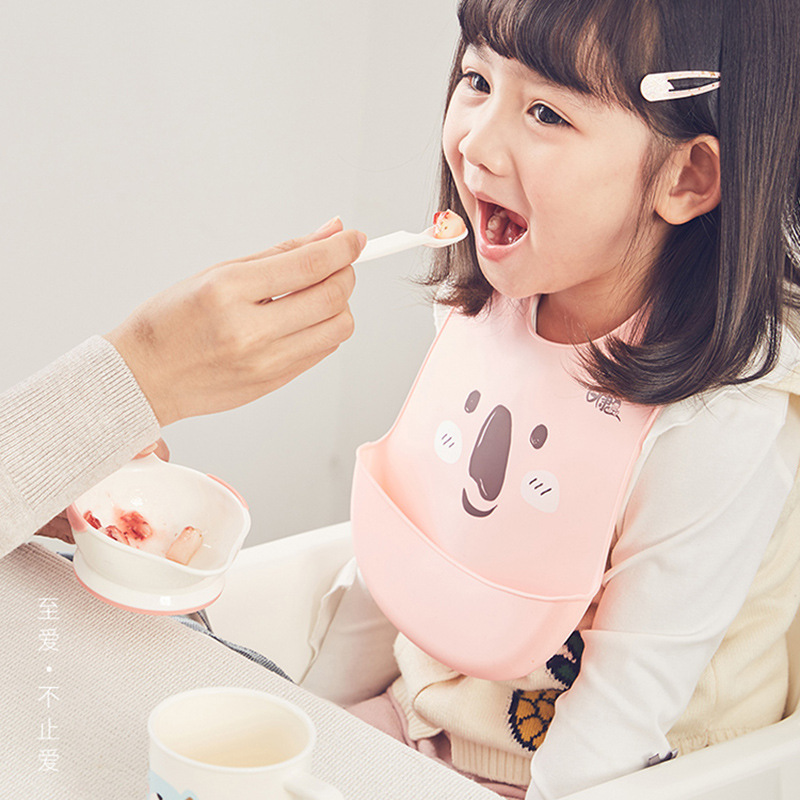 日康婴儿碗勺餐具套装宝宝学食碗餐具防烫防摔吃饭辅食碗勺训练碗