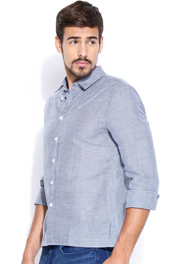 特 简约时尚风JEANS时尚印花 帅气裁剪  经典长袖衬衫N514