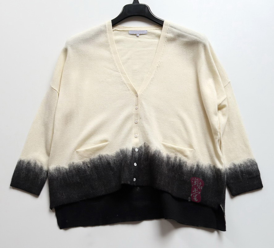 法式G*RARD DAREL 400+美金 超牛拼接 时尚撞色开衫T554