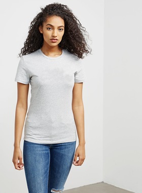 强货 时尚简约 西K Jeans 专柜790 绣花LOGO 短袖T恤 女U113