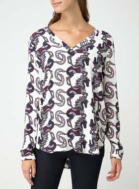 必收强货 欧式LBLS 秋冬 100欧元 漂亮印花时尚上衣 女T945