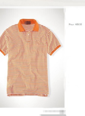 特 P马球 正品 夏季清爽条纹 ZUI帅小马仔珠地短袖POLO衫 男K558