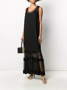 超值特价 意大利高端TW*N SET 300美金 气质拼接款蕾丝连衣裙V231