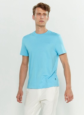 B收 简约时尚西K 主牌 凉爽丝光棉 超帅好版型圆领T恤U161