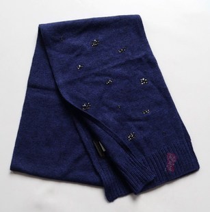 特 美式香蕉BR 秋冬 78美叨 时装钉珠+美丽诺羊毛围巾 女T267