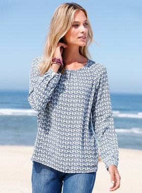 特 必收强货 欧式LBLS  舒适人造丝+漂亮印花 上衣 女S717