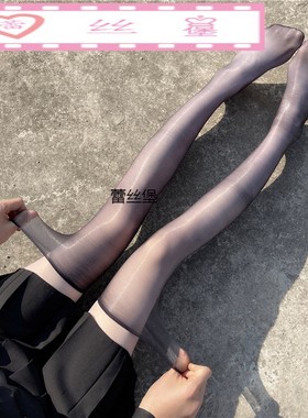 爆款1d油亮丝袜性感超薄过膝长筒大腿纯欲马油光红色极光黑丝袜子