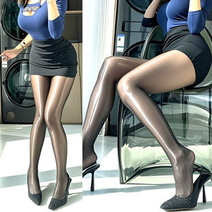 马油8D油亮袜性感丝滑高密大码 袜防勾丝油光丝袜 反光连裤