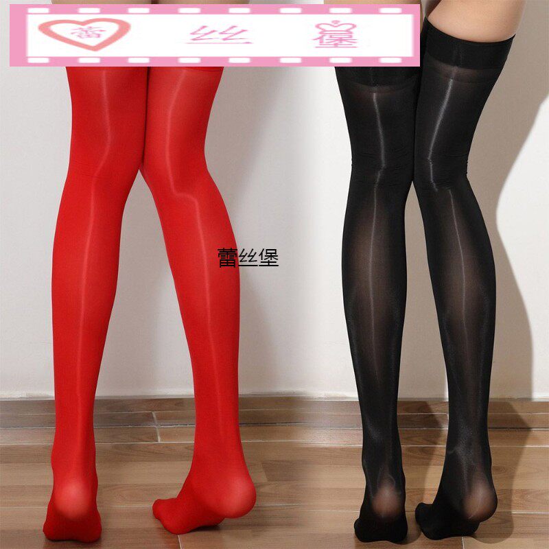 超薄高密亮滑紧身透视性感长筒袜大腿袜过膝盖纯色打底肉色丝袜夏