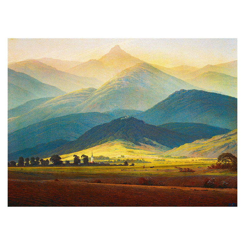 横幅定做订制高清自然风景大卫巨人山脉有山无水油画墙壁装饰图画