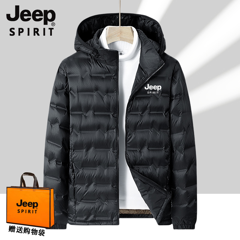 JEEPSPIRIT羽绒服男保暖外套