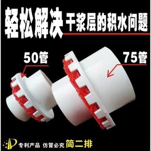 简二排二次排水地漏配件预埋式暗装酒店卫生间返潮干浆层防水防漏