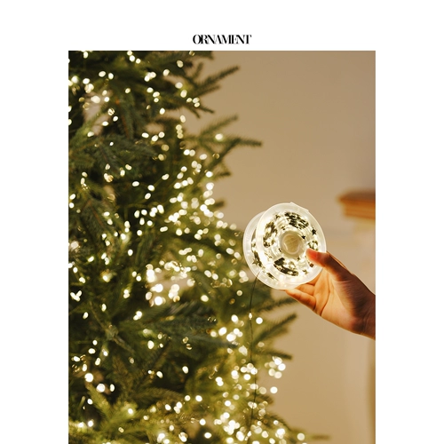 2025 Новые елочные огни Маленькие красочные огни Струнные атмосферные огни Светодиодные фонари Рождественское освещение Огни Макет сцены Украшение