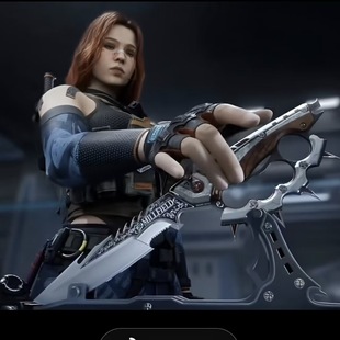 信条三角洲行动周边同款S7刀皮模型合金兵器系列全金属玩具模型