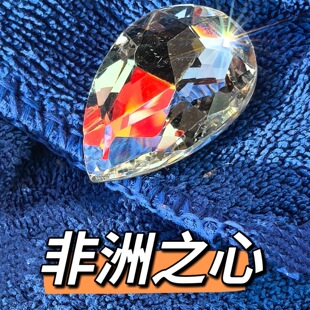 非洲之星钻石梨形白色锆石裸石戒面立体水滴形镶嵌三角洲行动周边