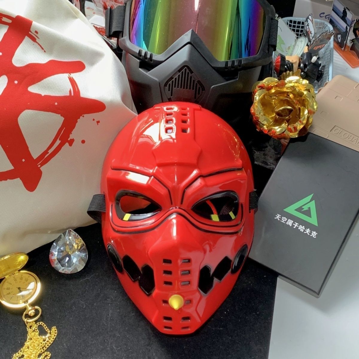 三角洲行动典狱长面具赛伊德红色面具玩具游戏动漫面罩模型