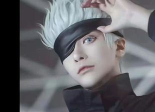 咒术回战单眼眼罩动漫cosplay 五条悟学生儿童午睡遮光男女睡觉罩