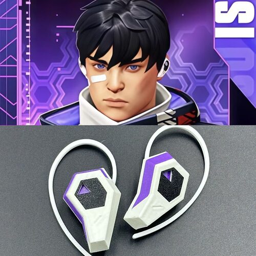 瓦罗兰特壹决道具耳机airpods可直接使用带耳挂Valorant无畏契约