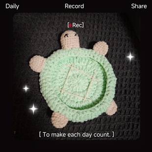 手工diy编织小乌龟杯垫可爱水杯隔热垫毛线钩针材料包自制装饰礼