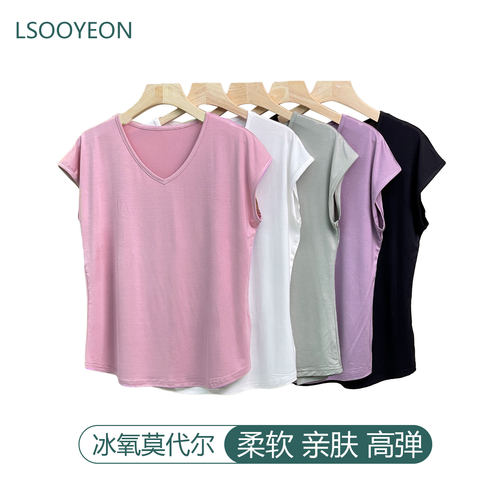 舒适透气女款百搭宽松短袖