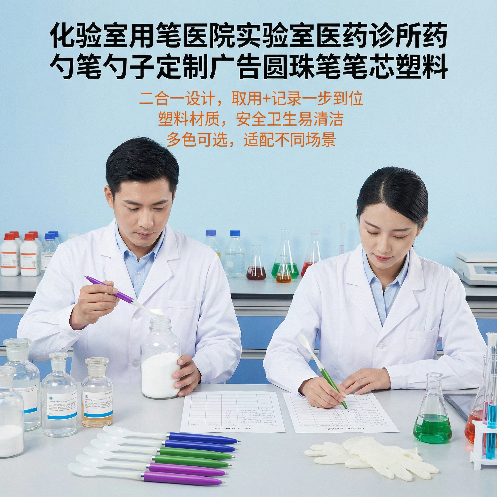 化验室用笔医院实验室医药诊所药勺笔勺子定制广告圆珠笔笔芯塑料,文具电教/文化用品/商务用品,圆珠笔,淘宝优惠券,粉丝福利购,淘宝优惠卷