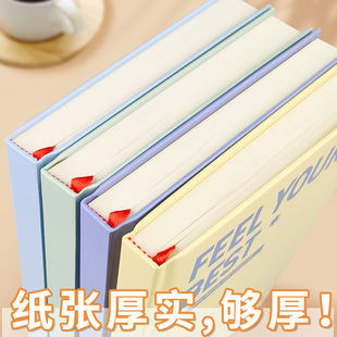 Lined硬壳横线本加厚锁线本子paper笔记本hardcover notebook