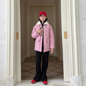 gugumini童装 夹棉加摇粒绒牛角扣杜邦棉棉衣外套 男女童2025新年装