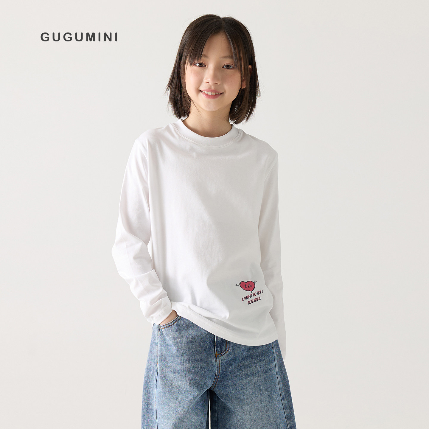 gugumini童装2026春季长袖T恤图片