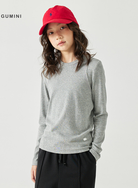 gugumini童装2025秋季亲肤舒适保暖百搭打底衫