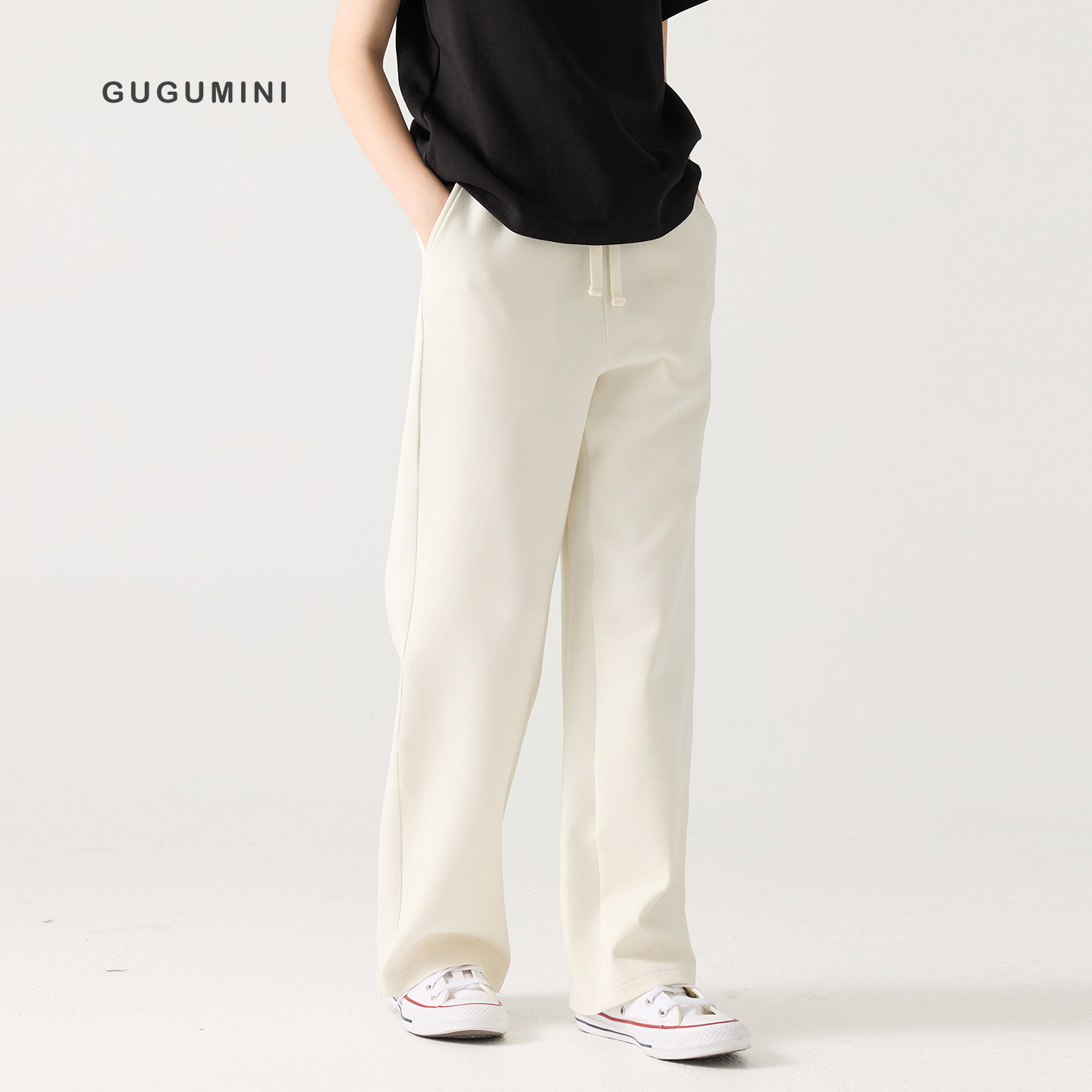 gugumini童装女童春夏直筒裤图片