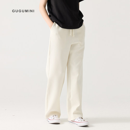 gugumini童装女童春夏直筒裤