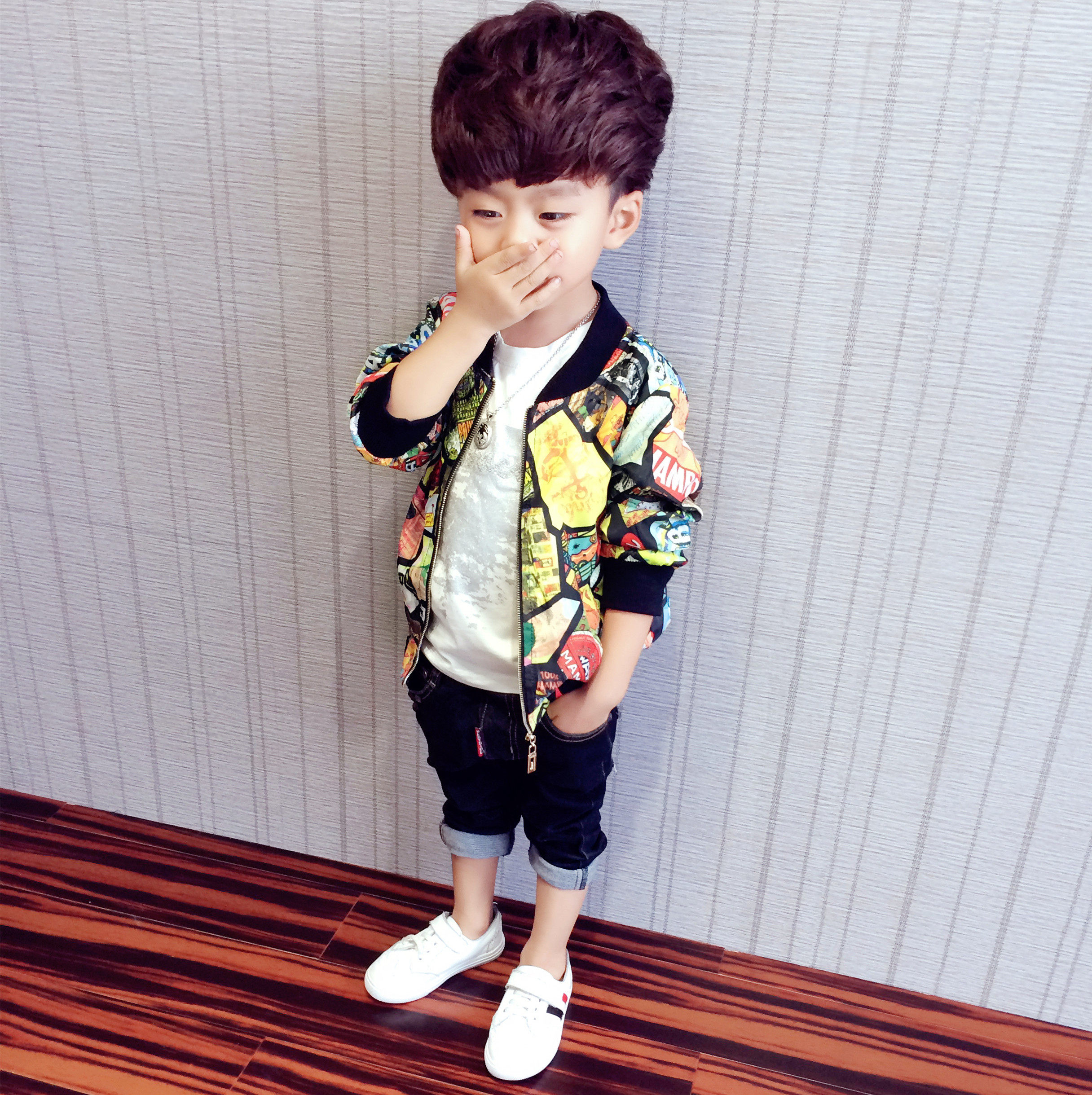 Blouson pour garcon en mélange - Ref 2157693 Image 1