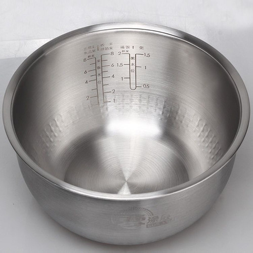 原装美的IH电饭煲内胆316L 不锈钢无涂层钢釜内锅3L/4L/5L通用